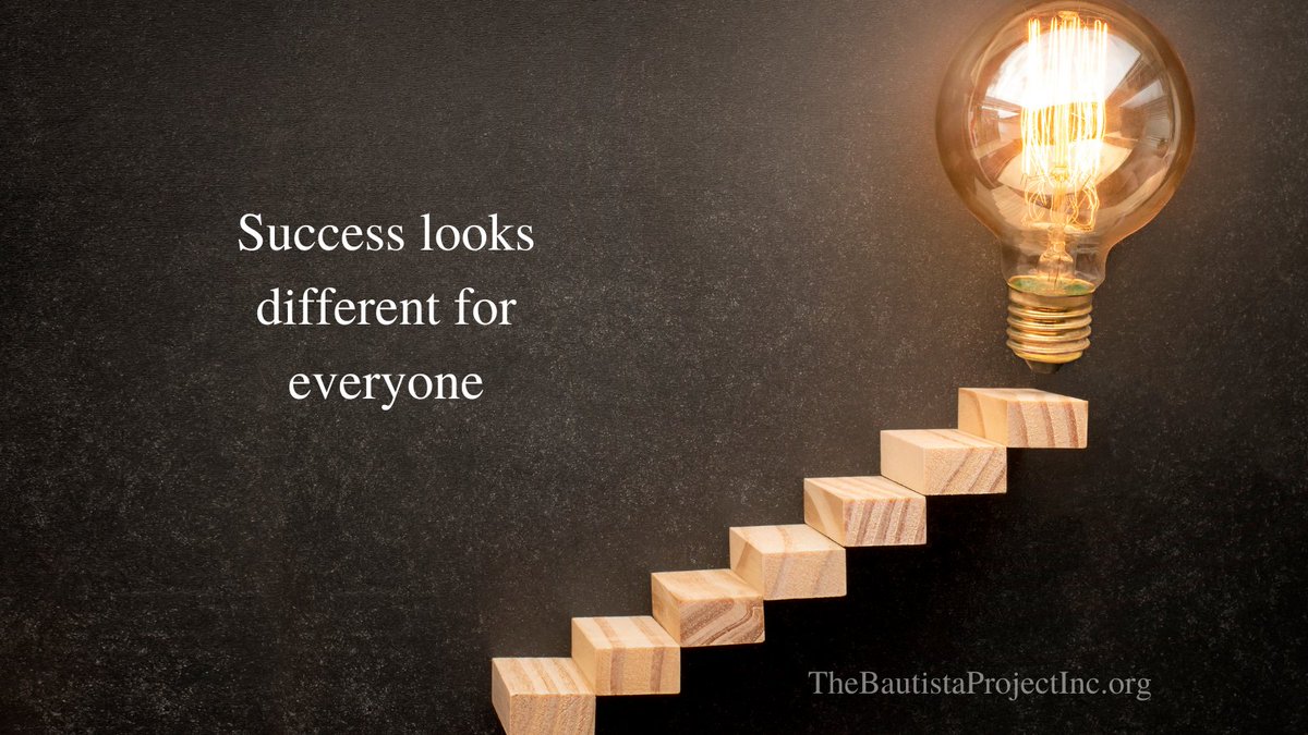 BautistaInc's tweet photo. Success looks different for everyone.

What's ONE thing that made you feel successful this week? It could be as simple as making your bed or as significant as landing a new job.
Share below - let's celebrate wins of ALL sizes! ✨
#CelebrateProgress #SmallWins https://t.co/rLoysULs6X