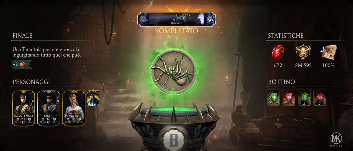 SamueleCapano's tweet photo. Ho kompletato una Corsa nella Kripta su Mortal Kombat Mobile! Vedi Statistiche Corsa nella Kripta https://t.co/4vcmqEYBNs