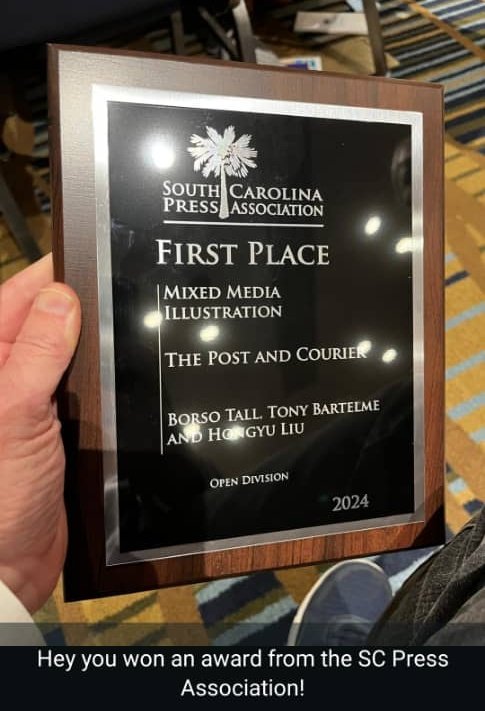 NBorso's tweet image. 🔴 #Senegal — Je viens d&apos;apprendre que notre article titré &quot;In Hot Water&quot; vient de gagner un prix! Bravo Tony Bartelme et Hongyu Liu! Jërëjëfati @postandcourier @pulitzercenter @Ocean_ORN @SCPressAssoc

A: mes compatriotes en ce 4 avril! Mes parents. Mon petit sereer, son papa ❤️