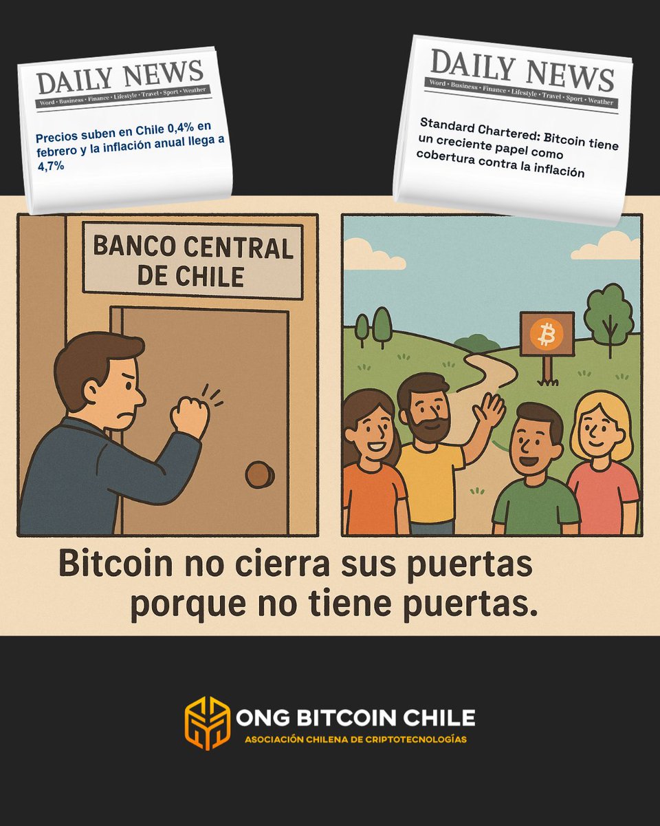 Bitcoin no promete: ¡cumple!
🌎 No tiene dueños ni oficinas.
🔓 Abierto, transparente y manejado por la comunidad.
Mientras otras monedas dependen de una empresa, Bitcoin es soberanía financiera real.

#Bitcoin #SoloBitcoin #Descentralización #EducaciónFinanciera