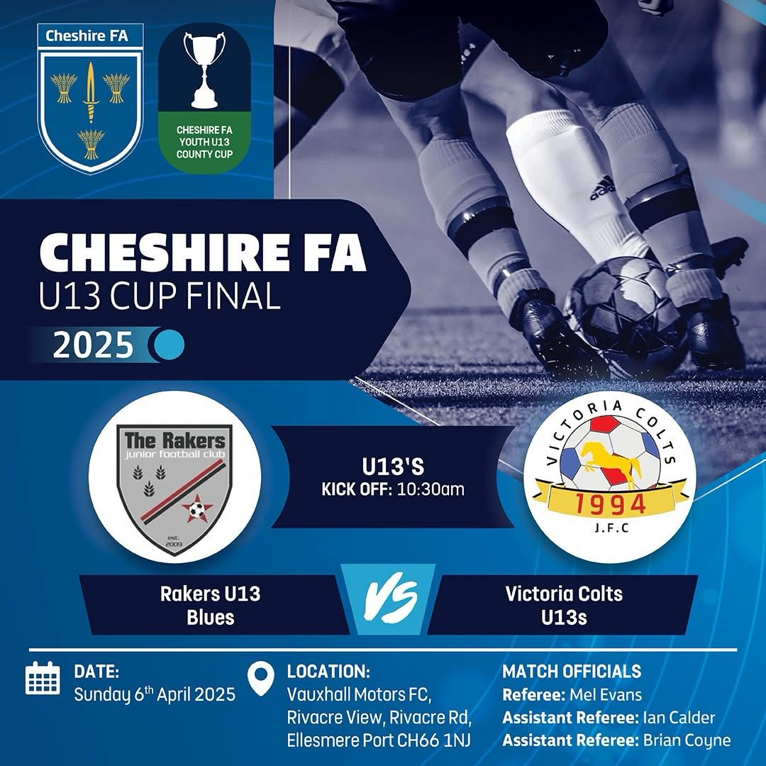 Massive game for our u13s this coming Sunday versus Victoria Colts.
Our first county cup final Good luck to the lads 💙