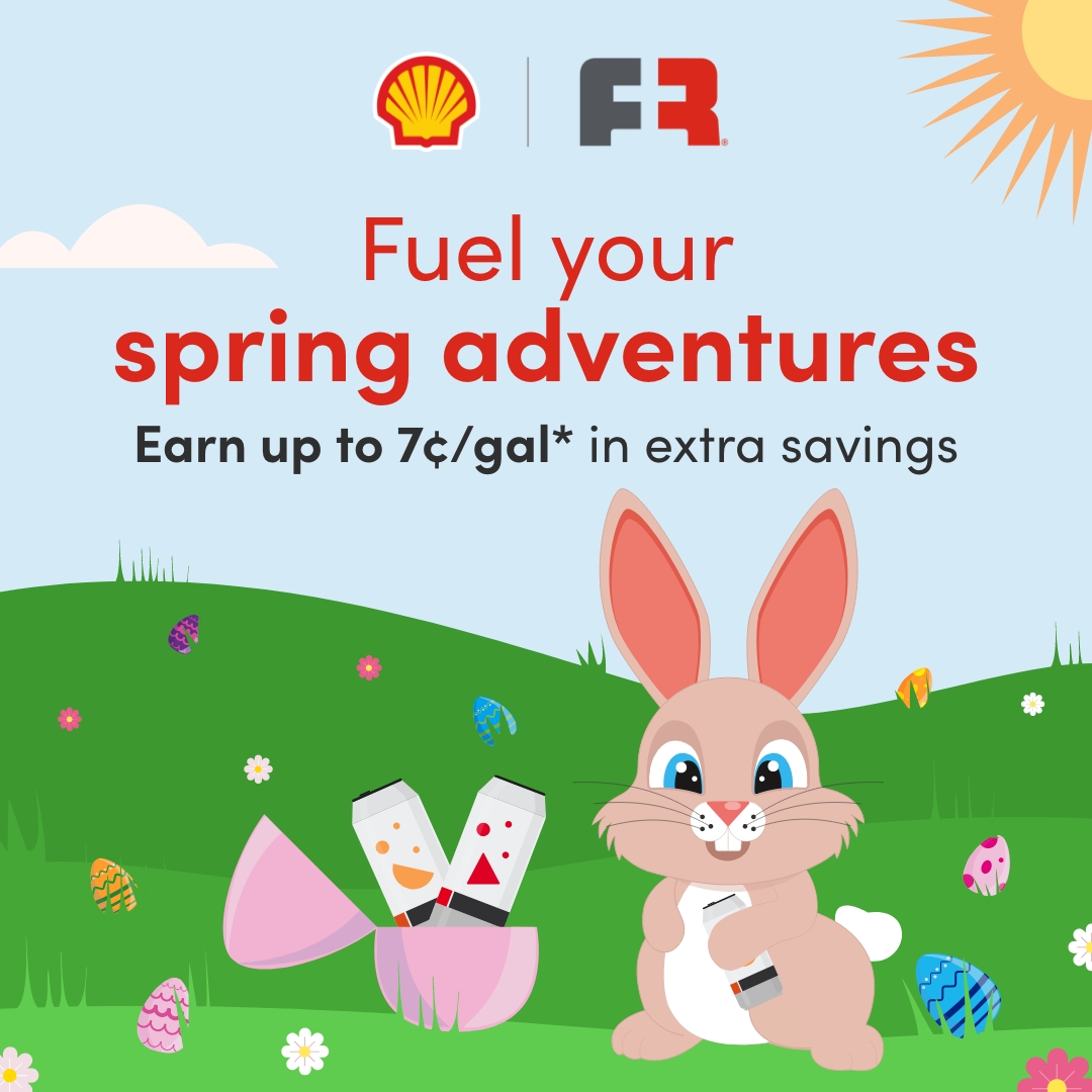 Wherever spring takes you, make your pit stops more rewarding! ☀️ Shop select items in-store at Shell to earn up to 7¢/gal* in extra Fuel Rewards® savings. View Offers: bit.ly/3XPEAZd
#SpringSavings
#AprilDeals
#FuelUpAndSave