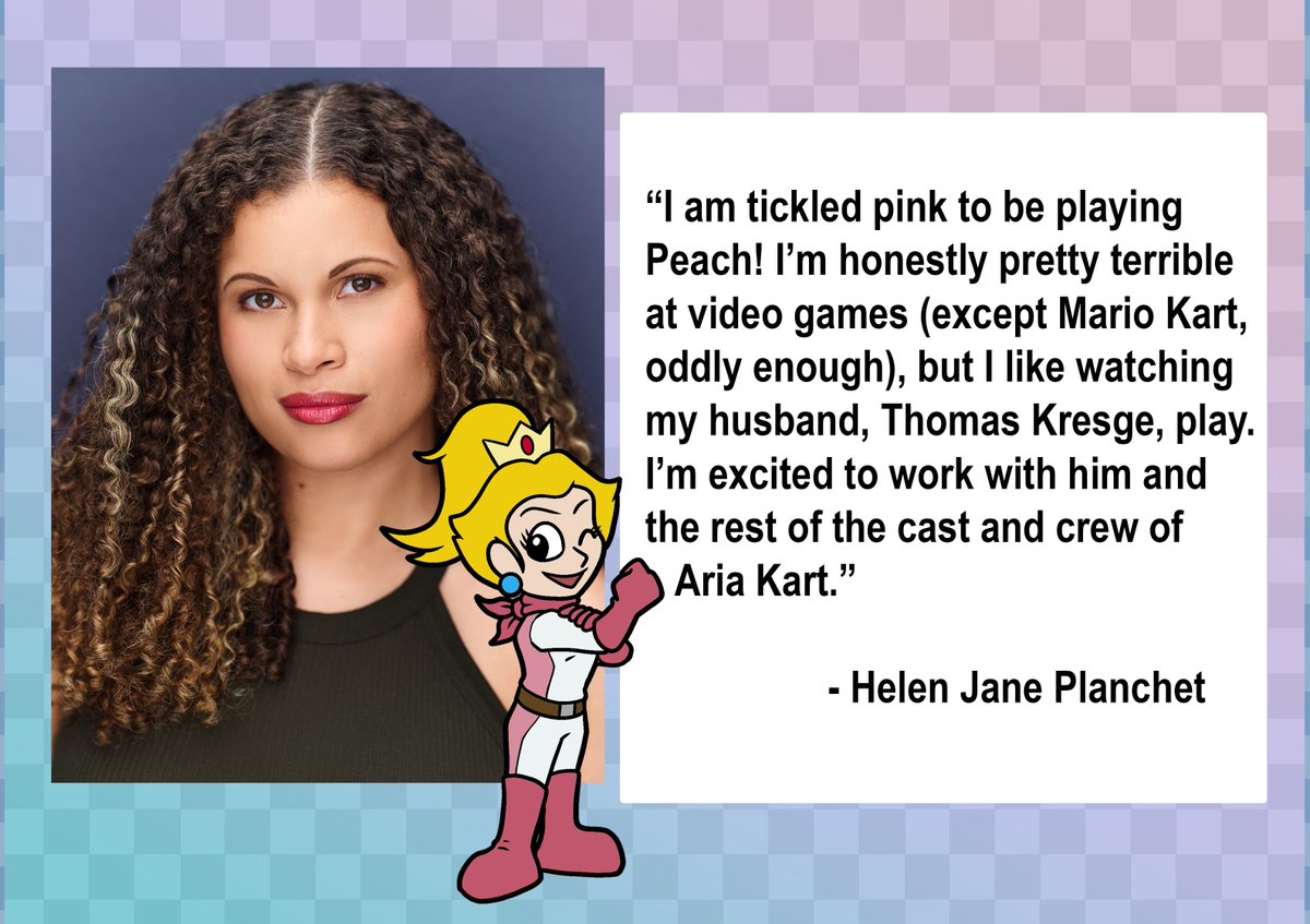 SuperSmashOpera's tweet image. A new addition to our cast for #AriaKart at @VGMCon, we are honored to have the talented Helen Jane Planchet in the roles of "Princess Peach" & "Blue Shell." Welcome to the team!
Catch our show Sat, April 12th, on the Boss Stage at #VGMcon! #supersmashopra #opera #musical #sing
