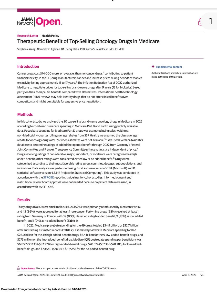 Ash Paul (@pash22) on Twitter photo Therapeutic Benefit of Top-Selling Oncology Drugs in US <a href="/MedicareGov/">Medicare.gov</a>
acrobat.adobe.com/id/urn:aaid:sc… via <a href="/akesselheim/">Aaron Kesselheim</a> et al <a href="/DrMarkLythgoe/">Dr Mark Lythgoe</a> <a href="/Maherjane/">Jane Maher💙also on Bluesky</a> Therapeutic Benefit of Top-Selling Oncology Drugs in US <a href="/MedicareGov/">Medicare.gov</a>
acrobat.adobe.com/id/urn:aaid:sc… via <a href="/akesselheim/">Aaron Kesselheim</a> et al <a href="/DrMarkLythgoe/">Dr Mark Lythgoe</a> <a href="/Maherjane/">Jane Maher💙also on Bluesky</a>