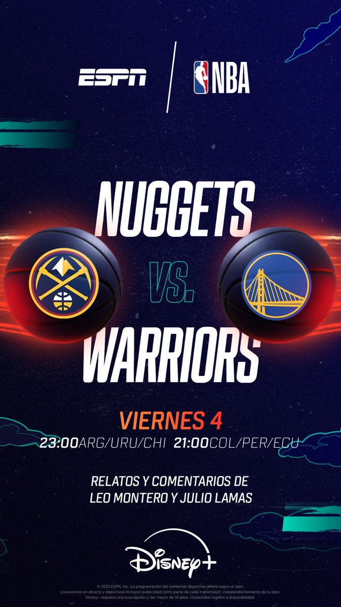 soyleomontero's tweet photo. Que partidazo nos espera esta noche. #AyDiosMio🏀
El Chef y El Joker en #ModoSatanas🌶️ 
Quién ganará el duelo x las posiciones de arriba en el Salvaje West ? Los esperamos con ⁦@Juliolamas1⁩ ESPN2📺🎙️ ⁦@disneyplusla⁩ https://t.co/lnVUdsJYxS