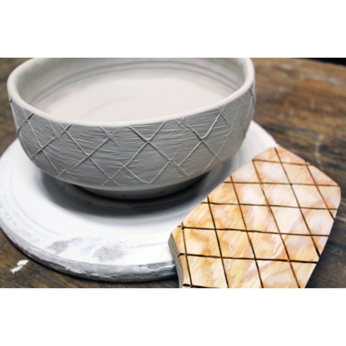 Matthew Krousey walks readers through the process of cutting, sanding, and customizing plywood paddles in “In the Studio: Homemade Texture Paddles,” from our Jan/Feb 2018 issue. Click the link to read the article. tinyurl.com/4eef3u4c