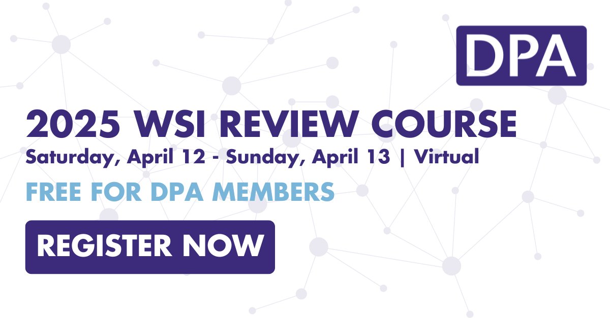 Take your pathology skills to the next level with our 2025 WSI Review, presented through DAPA! This course is designed to equip residents &amp; fellows with the essential knowledge &amp; hands-on digital pathology expertise needed for modern practice. Register: zurl.co/m99fL