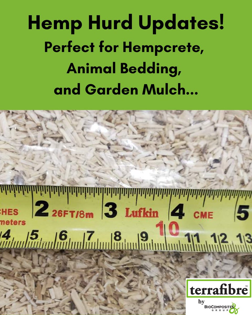 Hemp Hurd Season is Here... and we have some new upgrades to our screening process that has produced some beautiful hurd.  If you are looking for hemp hurd this spring and summer, reach out here and we can help: terrafibre.ca/contact/