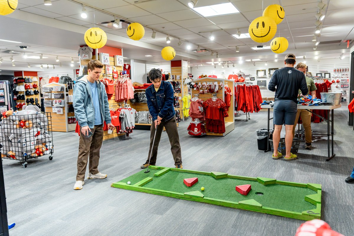 There are so many ways for our students to have fun. Recently, they tested their putting skills in a Putt For Stuff event that had a miniature golf course set up in offices throughout campus. A fun time was had by all! #rosehulman