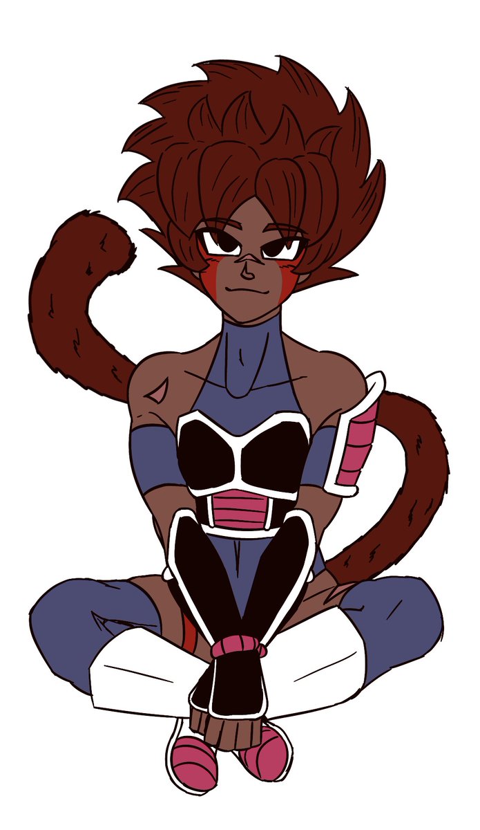 DimensionalFel's tweet image. I mostly draw Dragon Ball stuff 
Here are my OCs - Saiyan boy thing, Squasa 
and Arcosian Princess lady, Nitra
Sometimes I’ll write stuff and rp with ‘em too - if you’d like to mess around with either of ‘em, reach out!