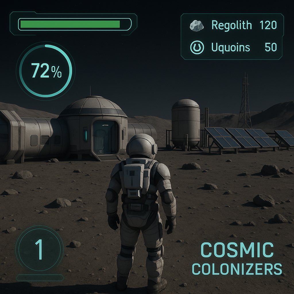 uquo_tech's tweet photo. UI concept for Cosmic Colonizers!

A futuristic interface designed to keep players immersed as they build sustainable civilizations beyond Earth🌙 ✨

🔹Vital Stats: health and oxygen monitoring.

🔹Resource Management: regolith and Uquoins tracking.

🔹Level Progression. https://t.co/VIvyv0H13m