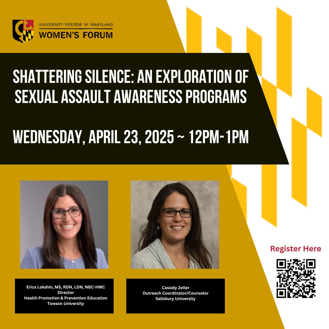 Happy Spring to all 🌹🌷🌼. Please join us for our next webinar entitled Shattering Silence! Either click on the link for registration or the QR code below. bit.ly/ShatteringSile…