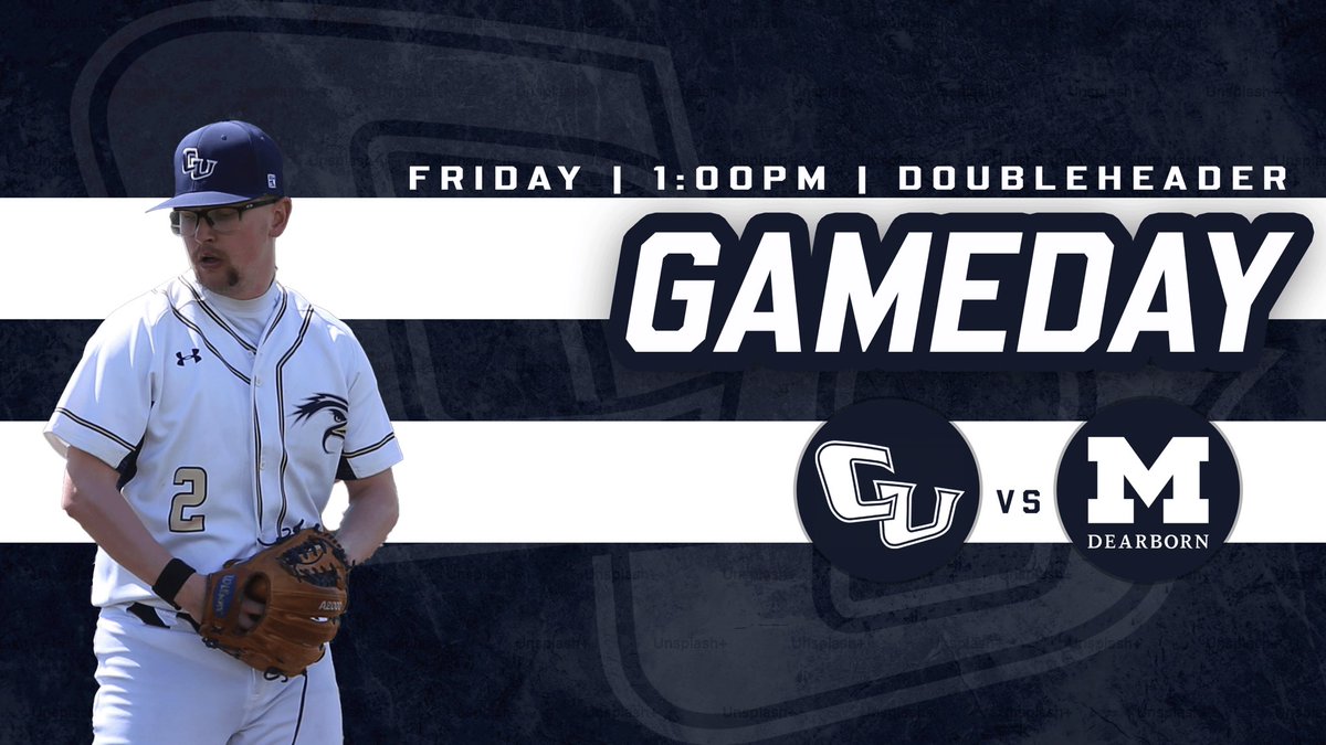 𝐆𝐀𝐌𝐄𝐃𝐀𝐘
Your Golden Eagles travel on the road to play UM-Dearborn in a Doubleheader at Ray Fisher Stadium (University of Michigan)⚾️

🆚UM-Dearborn
⏰1:00PM