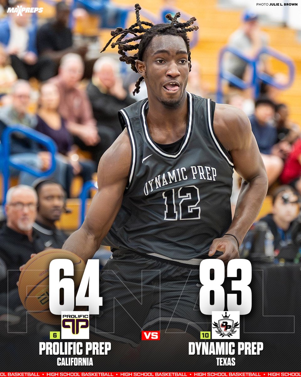 No. 10 Dynamic Prep is headed to the Chipotle Nationals Final after defeating No. 6 Prolific Prep 83-64 on Friday. 🔥
