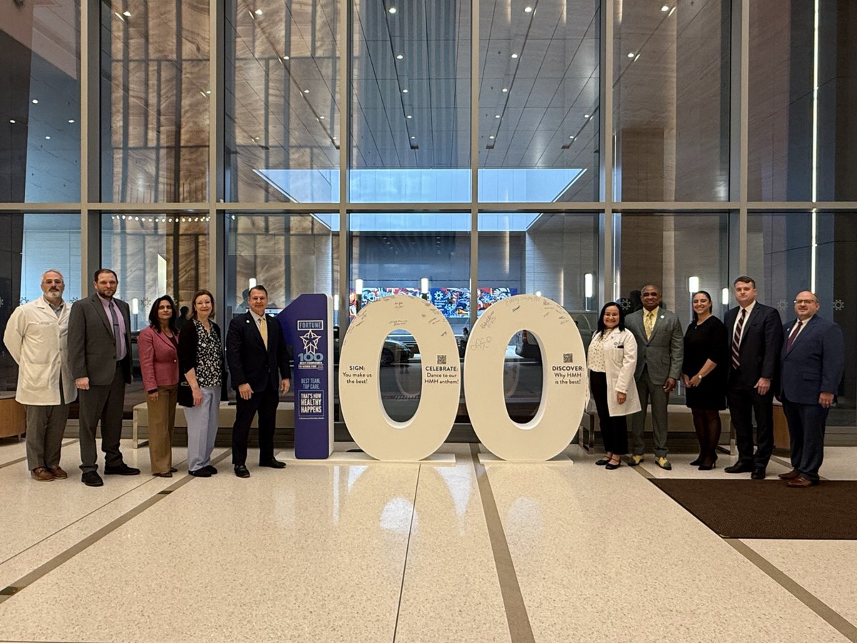 HUGE NEWS! <a href="/HMHNewJersey/">Hackensack Meridian</a> ranked #72 on the <a href="/Fortune/">Fortune</a> 100 Best Companies to Work For list! Thanks to our amazing teams, we're proud to be the highest-ranked healthcare organization in NJ. Here's to our shared purpose of caring for patients and an even brighter future ahead!
