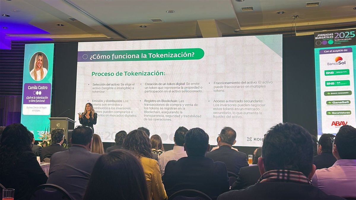 Koibanx (@koibanx) on Twitter photo Estuvimos en las #JornadasBursátiles2025, organizadas por la <a href="/Bolsa_BBV/">Bolsa Boliviana de Valores BBV</a>, compartiendo cómo la #tokenización puede integrarse al mercado de capitales de Bolivia 🇧🇴
Nos alegra seguir aportando nuestra experiencia para generar impacto real en el sistema financiero 🚀 A por más! Estuvimos en las #JornadasBursátiles2025, organizadas por la <a href="/Bolsa_BBV/">Bolsa Boliviana de Valores BBV</a>, compartiendo cómo la #tokenización puede integrarse al mercado de capitales de Bolivia 🇧🇴
Nos alegra seguir aportando nuestra experiencia para generar impacto real en el sistema financiero 🚀 A por más!