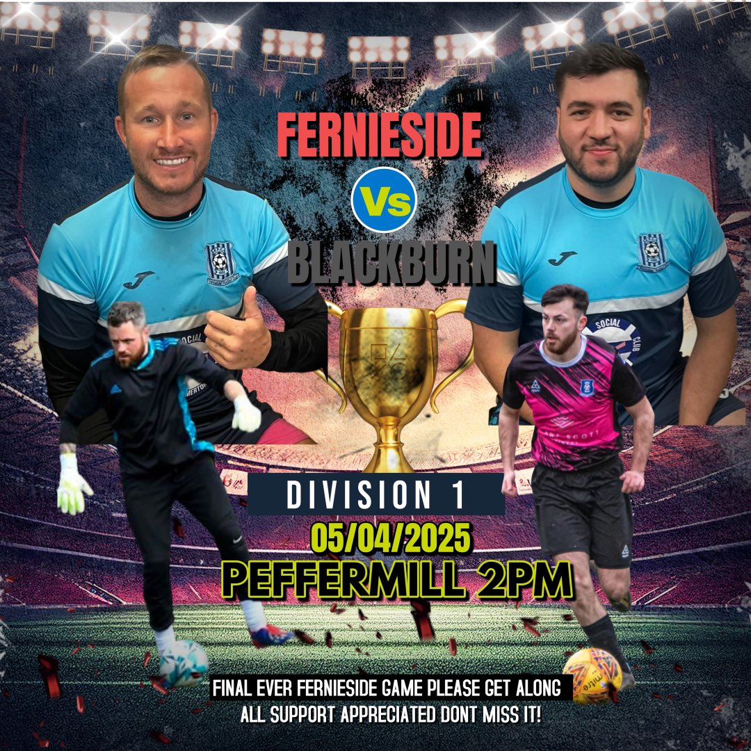Says it all, with next season uncertain this is potentially Ferniesides last ever game after 20+ years in LEAFA. 

Please get along and support the boys🙌🏻