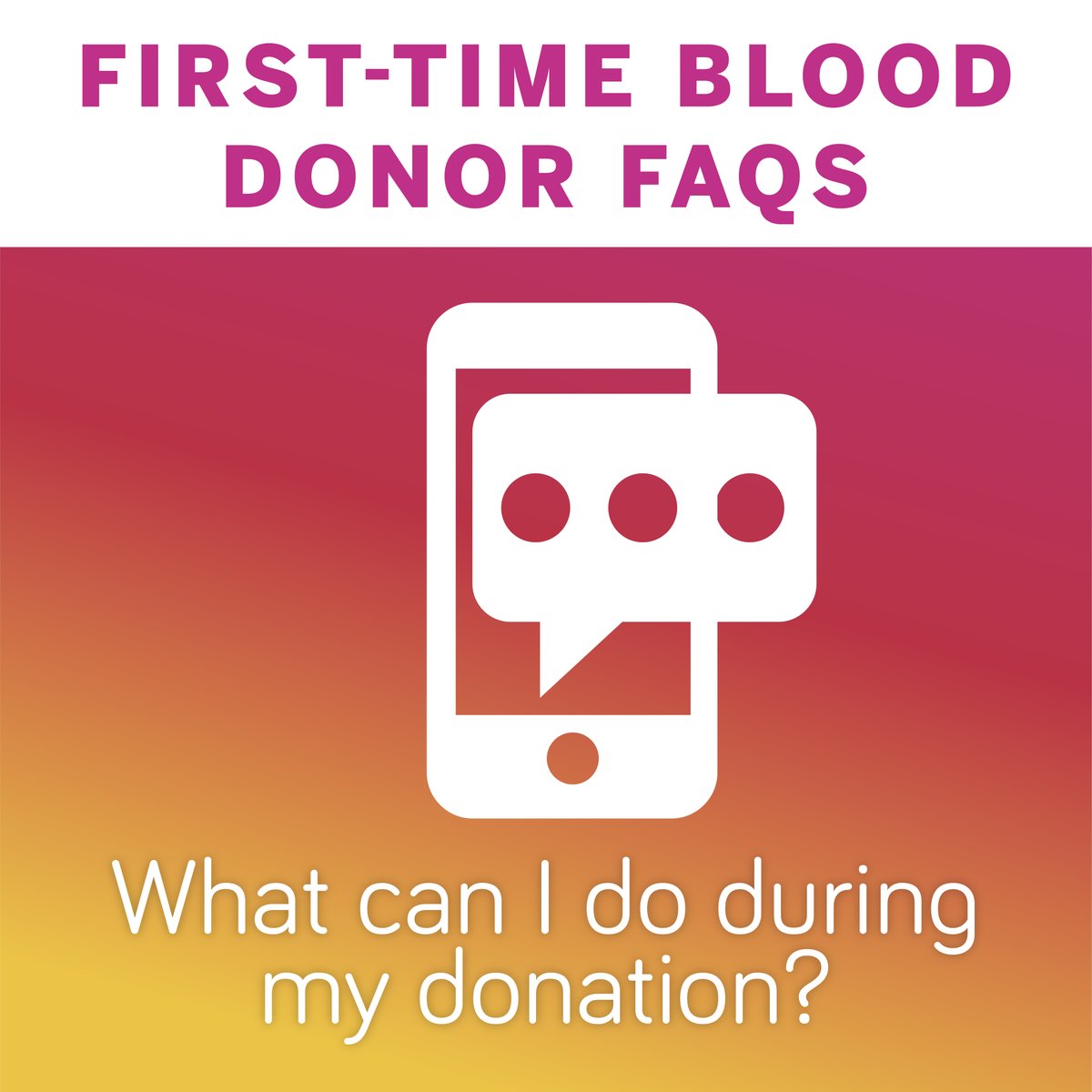 What can you do while donating blood? 📱🎧📚
✅ Scroll your phone
✅ Listen to music
✅ Read a book
✅ Watch a show

Easy, right? #FirstTimeFAQFriday—Book now: bitly.versiti.org/3DaSHlw

#GiveBlood #SaveLives