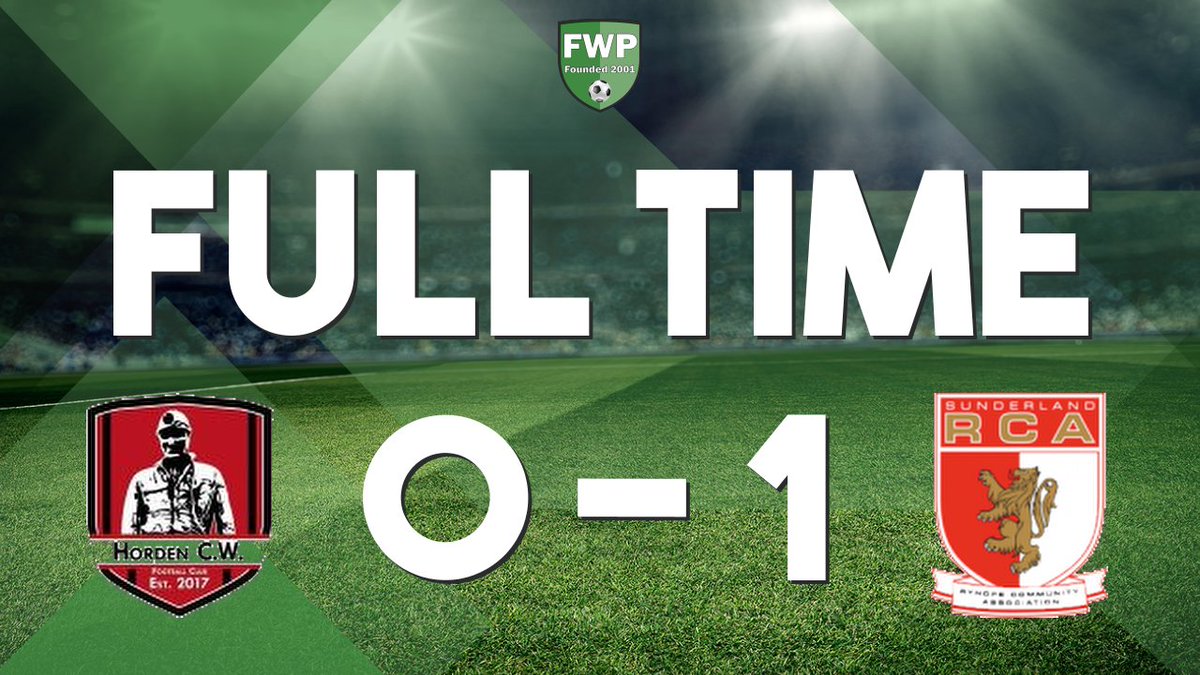 FULL-TIME: Horden Community Welfare 0-1 Sunderland RCA fwp.co/kmMZ4z