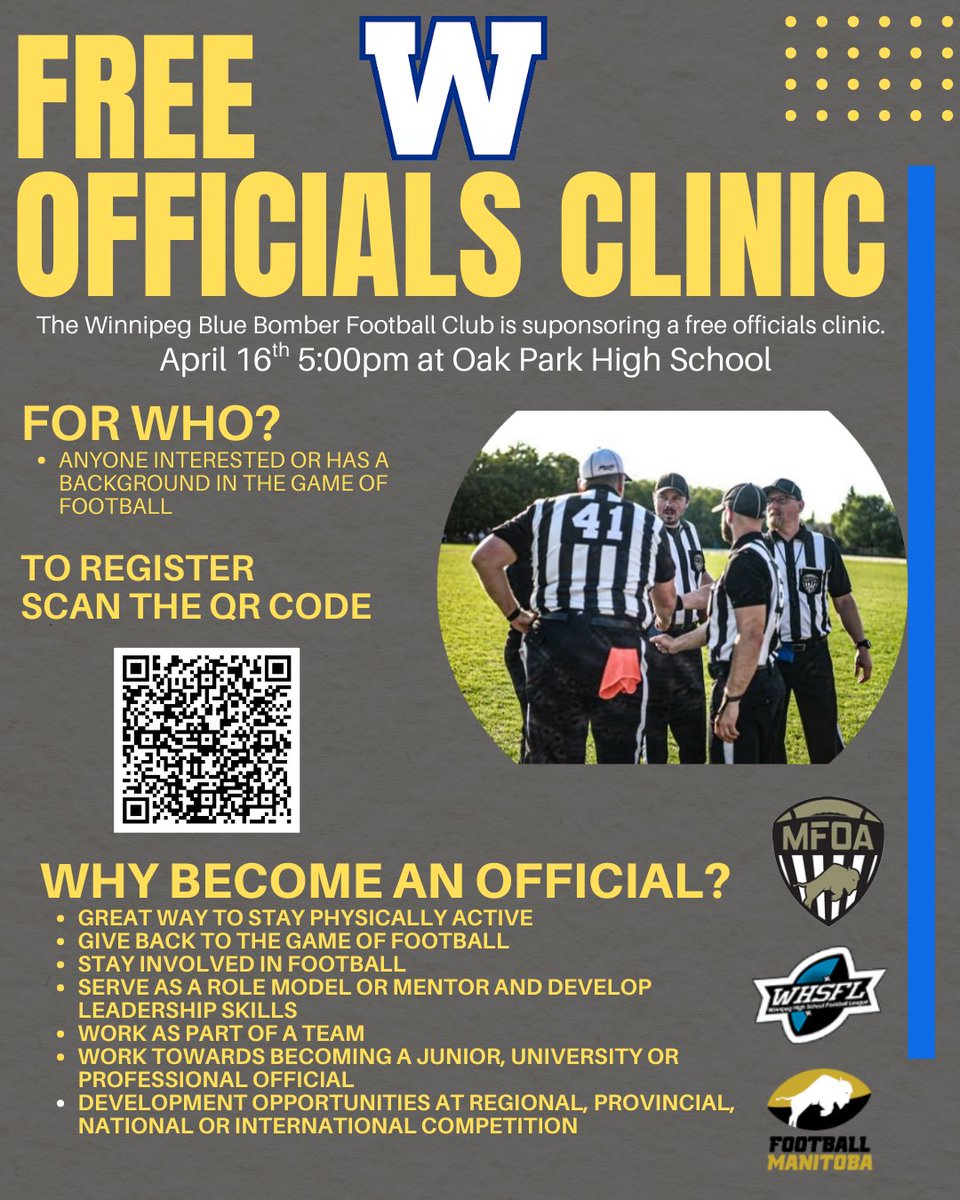 LucTherrien2's tweet photo. A great way to give back to the game! Stay involved! ⁦@MBfootballref⁩ ⁦@SportManitoba⁩ ⁦@The_WHSFL⁩ https://t.co/qVqf8stHPV