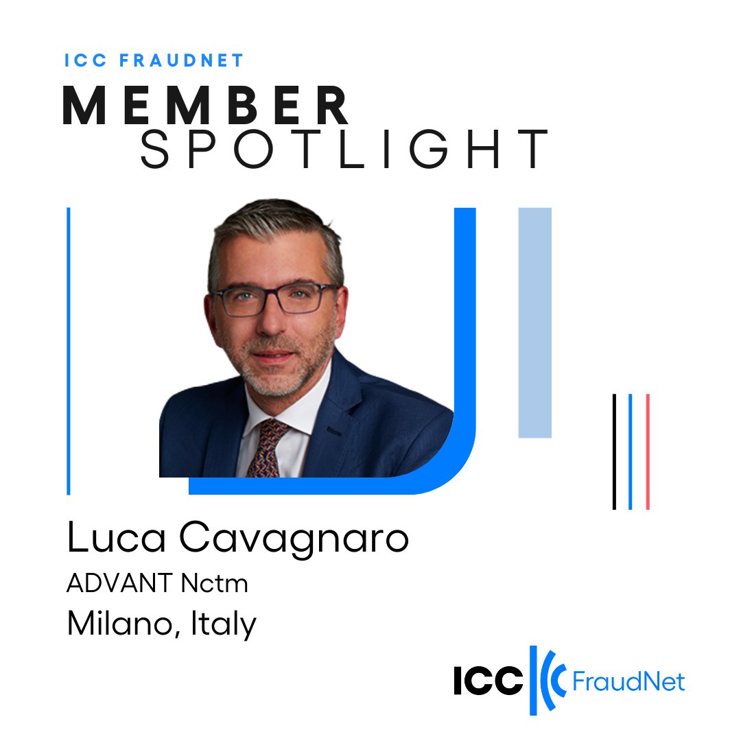 We're excited to welcome Luca Cavagnaro as a full member of #ICCFraudNet. Specialising in #corporatecompliance, #antifraud, #AML &amp; #assetrecovery, Luca brings valuable insights to our network. 

👉 Read more about Luca and his expertise: linkedin.com/feed/update/ur…
