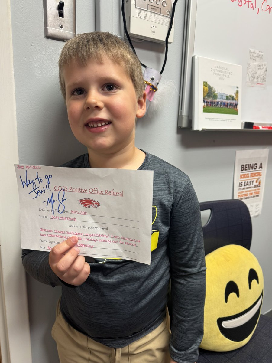 Some more awesome kids doing amazing things!! Love celebrating #PositiveOfficeReferral with our students!! #CliftonClydePride