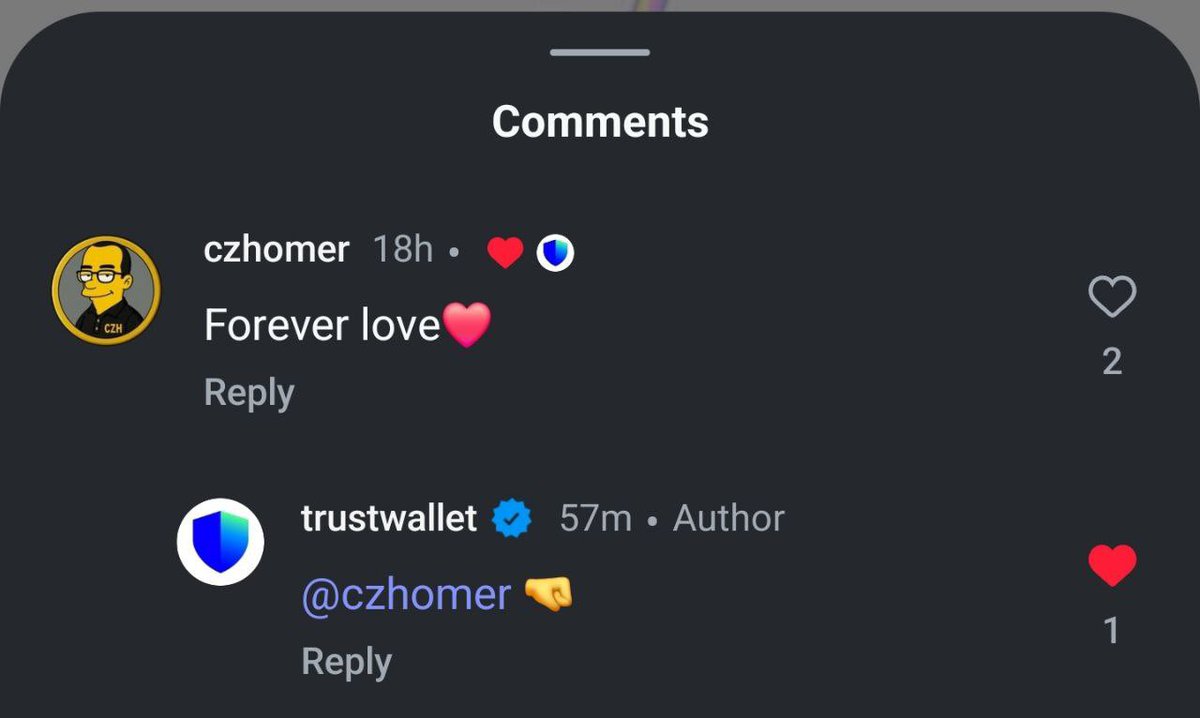 CZHomerBNB's tweet photo. Trust Wallet wishes us good luck

$CZH
@TrustWallet https://t.co/kPyfBZc9PZ