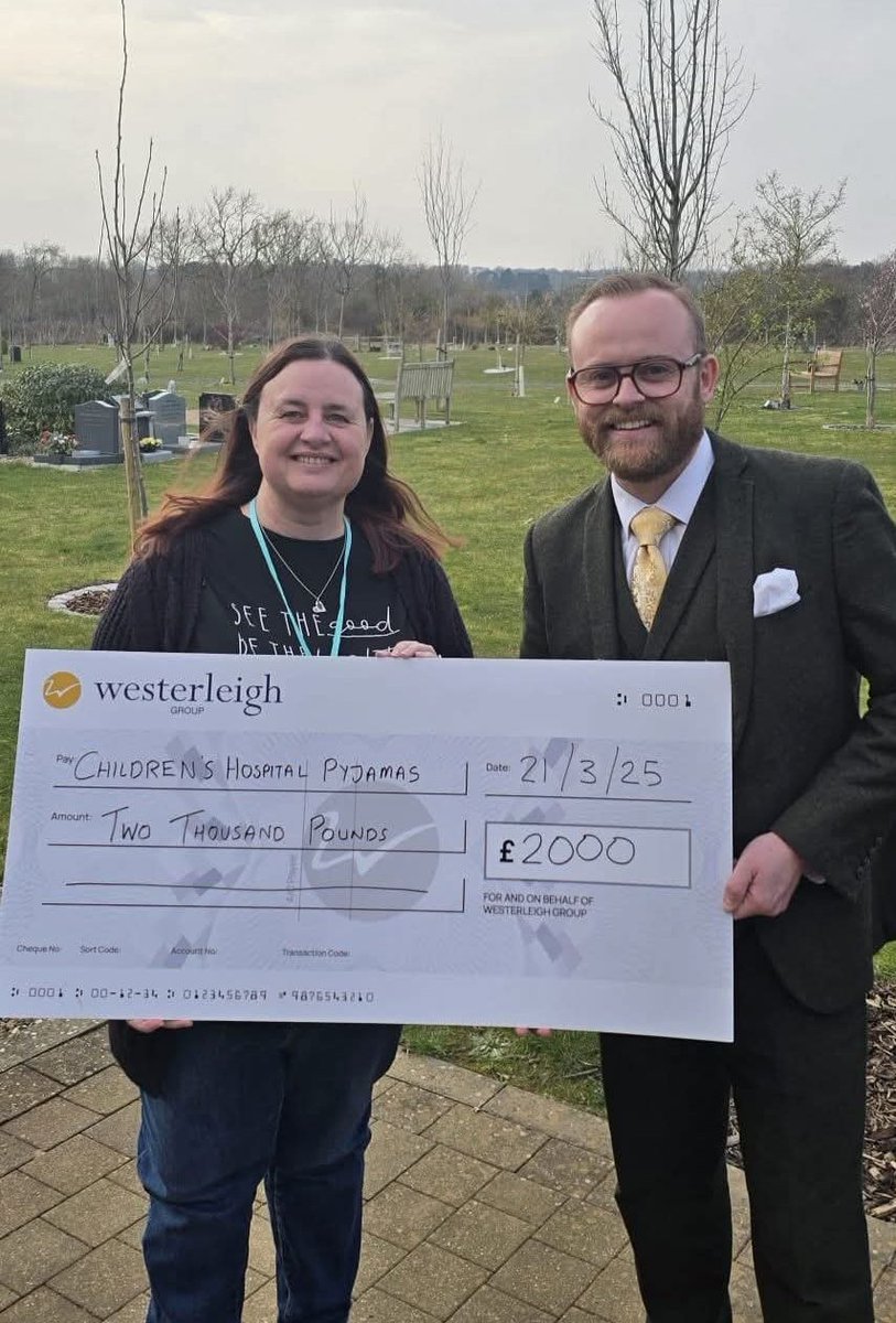 Children's Hospital Pyjamas (@chpyjamacharity) on Twitter photo Thank you so much to Marc at Great Glen crematorium for this amazing donation. Your generosity will make such a difference to the hospitals and hospices we deliver to locally ❤️
#SpreadingLoveThroughComfort #westerleigh #thankyouforyoursupport #childrenscharity Thank you so much to Marc at Great Glen crematorium for this amazing donation. Your generosity will make such a difference to the hospitals and hospices we deliver to locally ❤️
#SpreadingLoveThroughComfort #westerleigh #thankyouforyoursupport #childrenscharity
