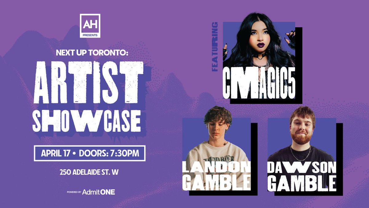 Join us on April 17th for Next Up Toronto! Bringing together some of the city's most exciting emerging artists, it's the perfect chance to discover some new music 🎶

Tickets on sale now!
🎟️: bit.ly/3FWusJ1