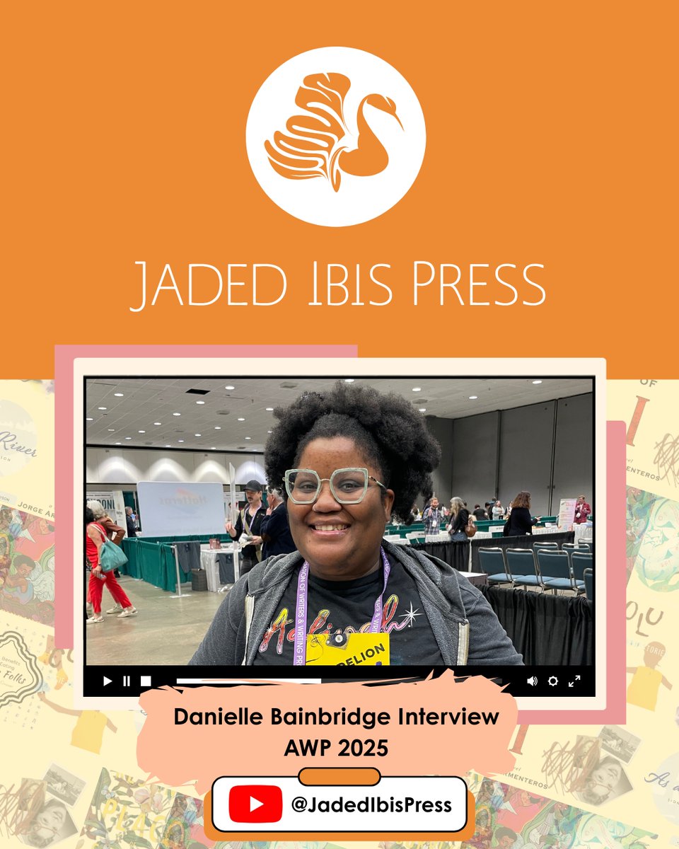 📽️FULL LENGTH INTERVIEW VIDEO

✨ - Danielle Bainbridge at the 2025 AWP Convention, hosted by Jaded Ibis Press! 📚

📺 Watch the full interview now on our new YouTube channel!

🔗 youtu.be/YFXyphsOJHw

#DanielleBainbridge #JadedIbisPress #AWP2025 #AuthorInterview #BlackWriters
