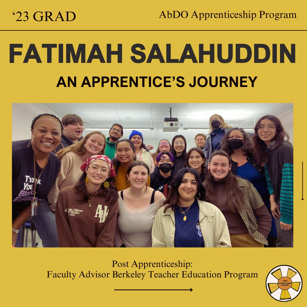 Follow <a href="/fatimah/">fatimah</a>.nadiyyah on her journey into and through AbDO's #apprenticeship program.

Applications for our #AbDO apprenticeship Program for Black &amp; Brown Educators open up mess to Continuing Education Units for their participation.