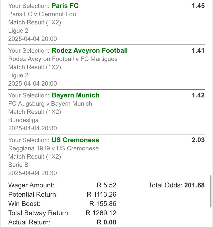 PunterCentral's tweet photo. Results are in,6/9 (200 ODDS) There’s potential✅🙏🏽

Will definitely start cooking more Straight Win slips,Remember Guys Edit &amp; Play💚💚💚 https://t.co/78tRluLoOZ