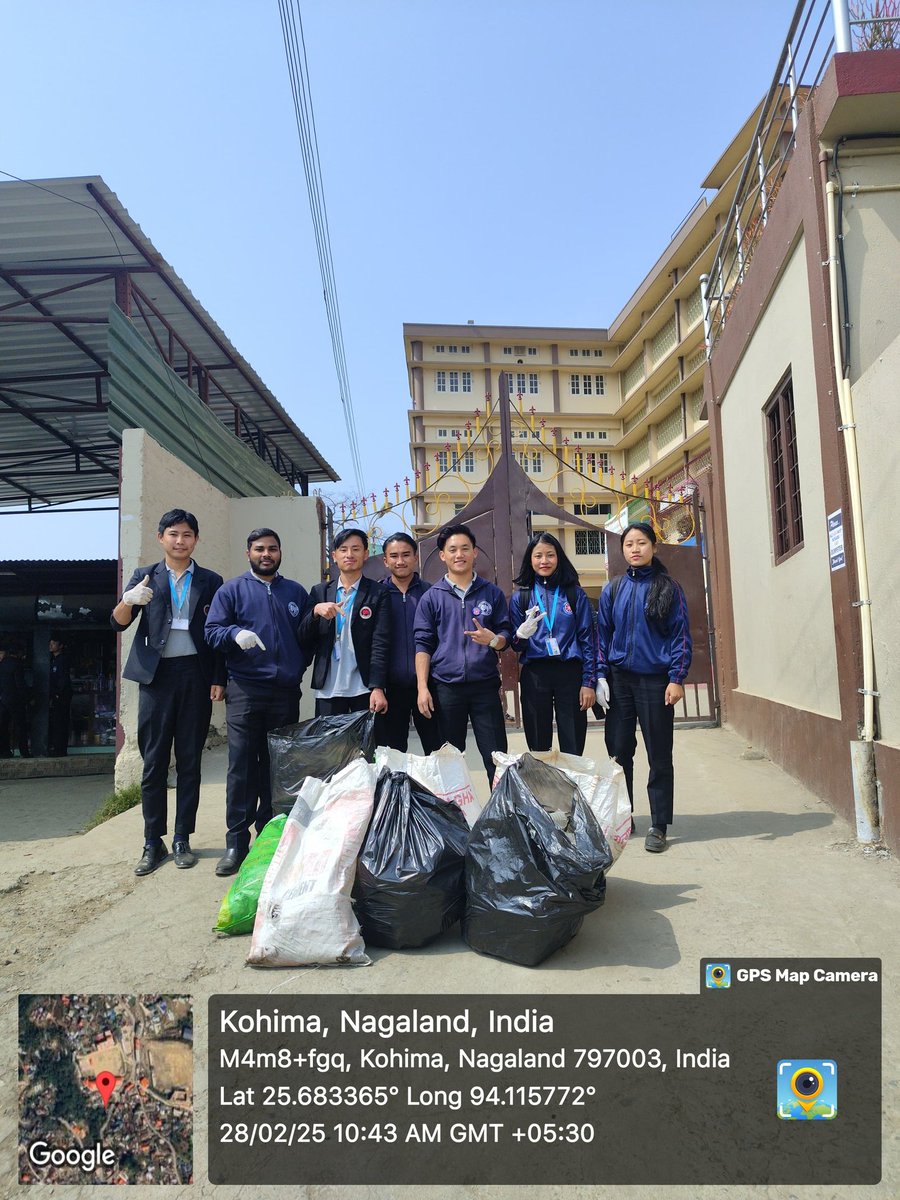 NssDon's tweet photo. Cleanliness Drive at college campus and surrounding#28/02/25# NSS volunteers,DBCK#Towards cleaner society#NotMeButYou# @_NSSIndia @mybharatgov @nss_rdguwahati https://t.co/Zxa33Em1PP