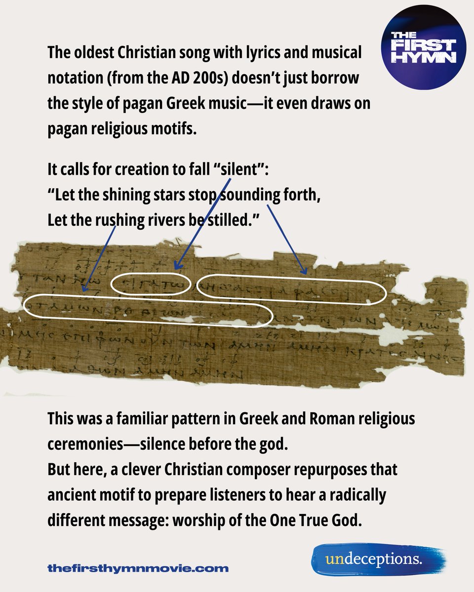 The oldest Christian "praise song" is also a clever piece of "public Christianity"!