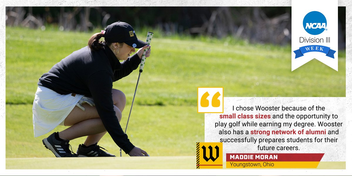 Wooster Fighting Scots (@woostersports) on Twitter photo Next up for NCAA #d3week we have Maddie Moran with <a href="/woosterwgolf/">Wooster Women's Golf</a> #ncaad3 #whyd3 #whywooster #goscots Next up for NCAA #d3week we have Maddie Moran with <a href="/woosterwgolf/">Wooster Women's Golf</a> #ncaad3 #whyd3 #whywooster #goscots
