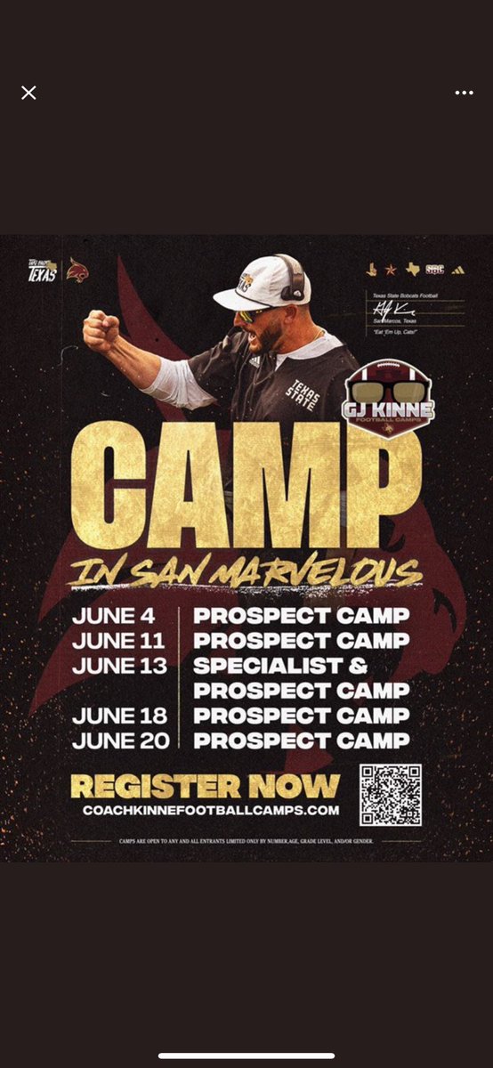 Rtrusclair55_'s tweet image. Thank you for the camp invite @Marshall_Reggie @TXSTATEFOOTBALL @RecruitLouisian @__PHSFootball