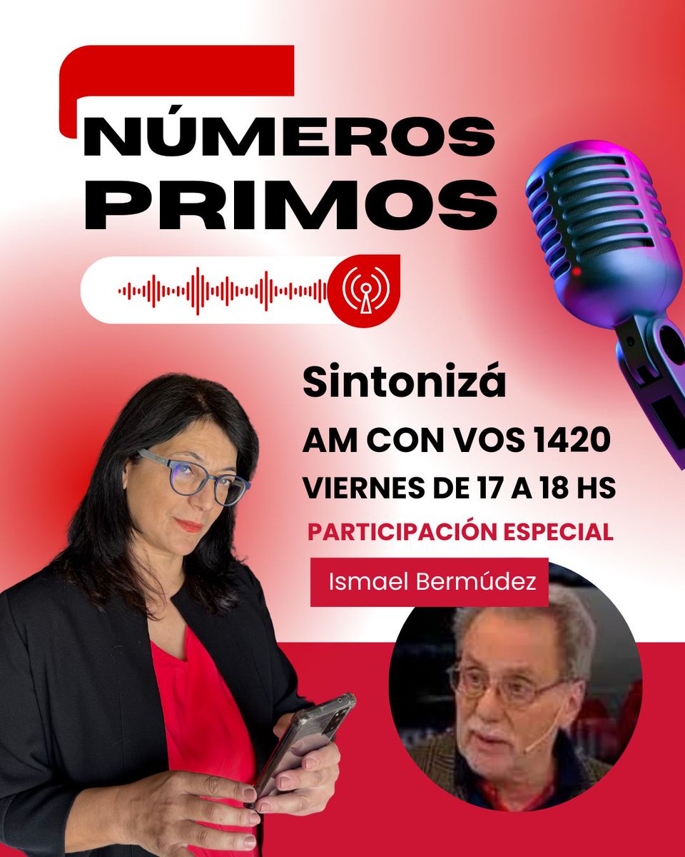 NumerosPrimosOk's tweet photo. 🔹 Los nuevos aranceles de Trump?
🔹 La asistencia del FMI: ¿qué se está definiendo?
🎙️ Información y análisis
🗓 Viernes de 17 a 18 hs
📻 Radio con Vos AM 1420
🔗 https://t.co/xlMKFnbmNu
Con @Gabigranata e @IsmaelBermudez1 https://t.co/jwyOYivGKb