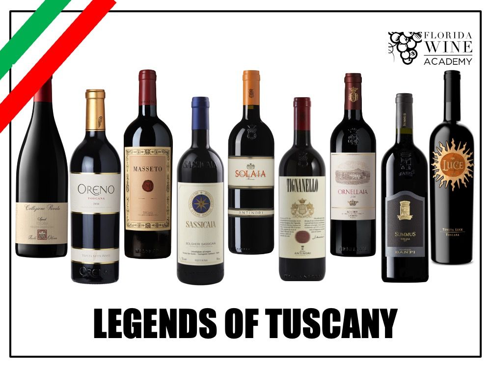 Legends of Tuscany: A Super Tuscan Masterclass 🍷
⁠
On Tuesday, May 13, join us for a rare tasting featuring some of Italy’s most iconic wines—Masseto, Ornellaia, Sassicaia, Solaia, and others.
⁠
Reserve your seat: floridawineacademy.com/collections/ev…