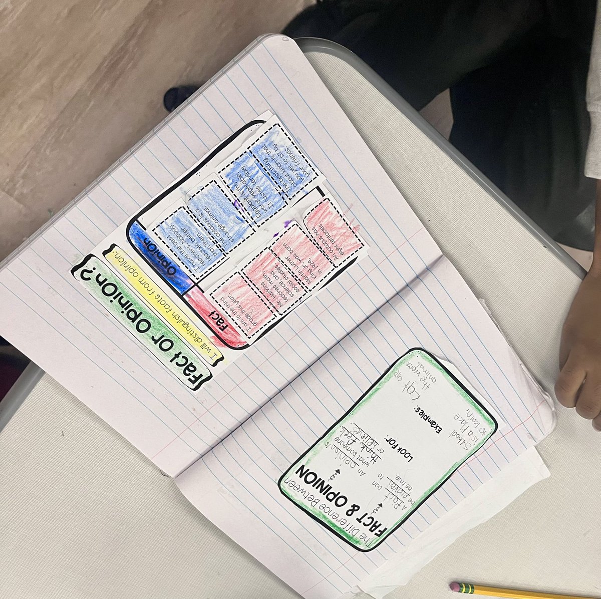 growreadlearn's tweet image. Hands-on learning at its finest! My students are diving deep into the difference between facts and opinions with this engaging interactive notebook activity. ✂️📚  
#FactOrOpinion #HandsOnLearning #InteractiveNotebooks #RISDBeTheOne #TotallyHPPM