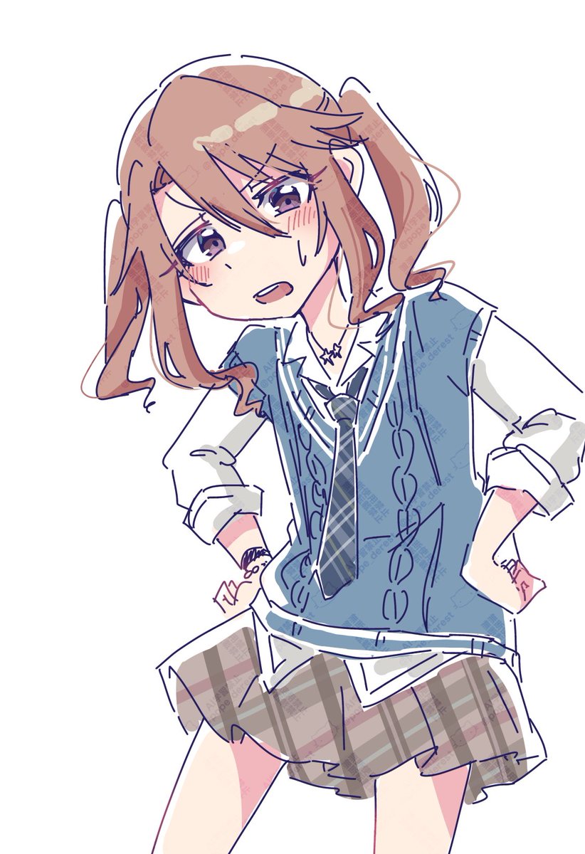 結城晴 「制服晴さん… 」|ぽぺのイラスト