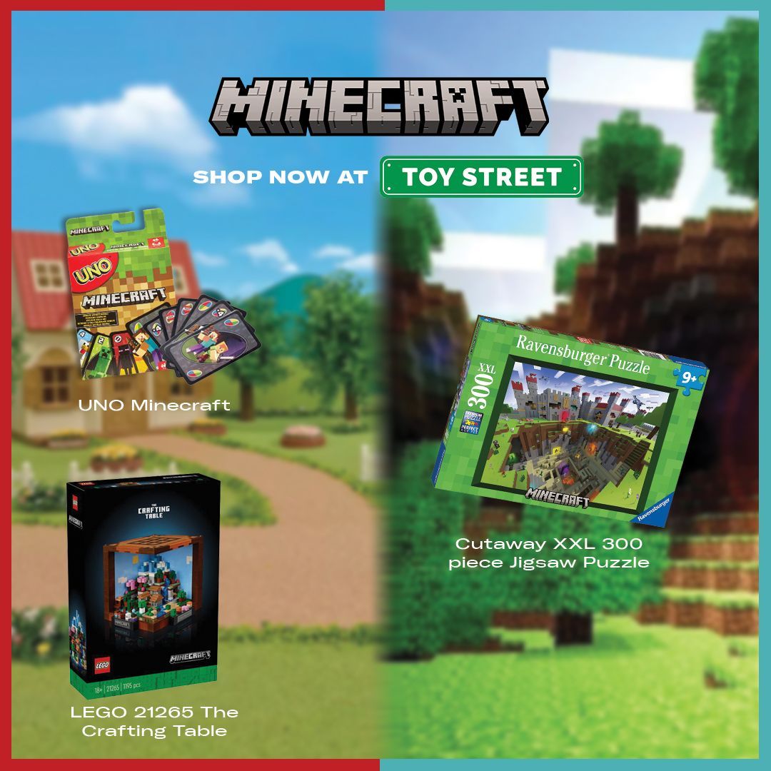 The Sylvanian Families Movie and Minecraft Movie are out today, bringing your favourite worlds to life! 

At Toy Street, we’ve got the perfect Sylvanian Families toys and Minecraft toys to celebrate! From adorable Sylvanian figures to epic Minecraft LEGO! We have it all!