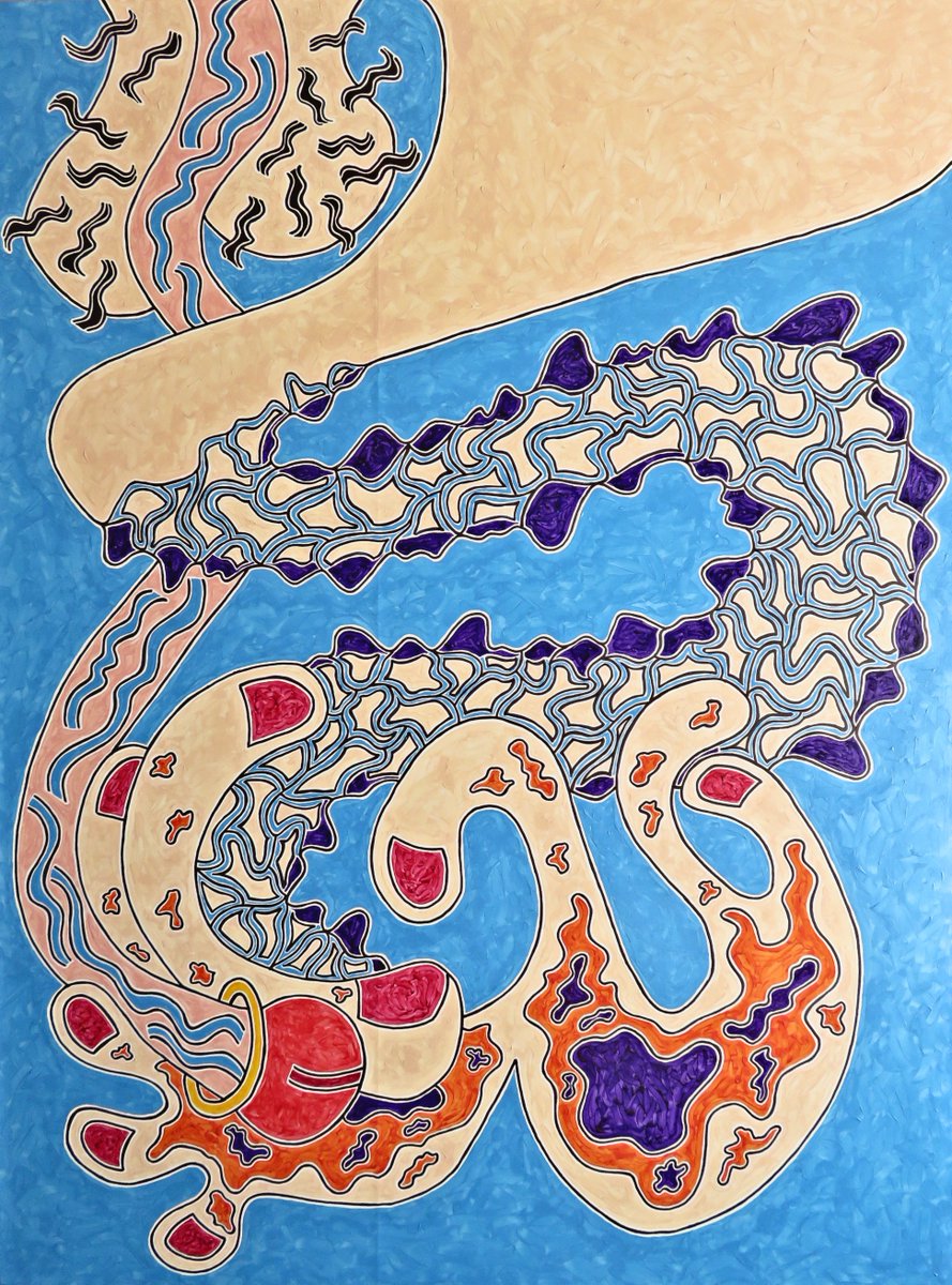 DirkGroves's tweet photo. Latest painting on canvas - "Veins" - take a peek at my website - https://t.co/WWpco3xSxt https://t.co/JXsL097Rwv