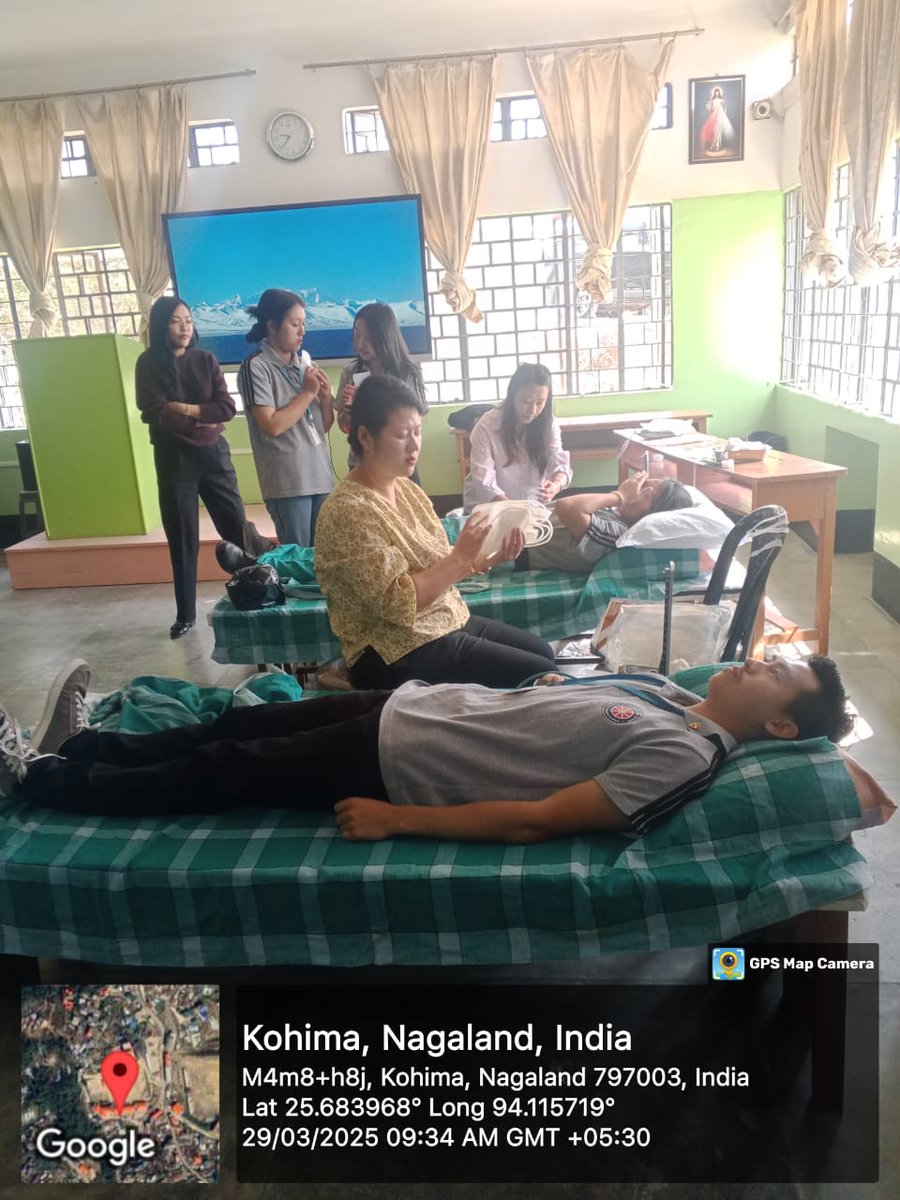 NssDon's tweet photo. NSS, Don Bosco College, Kohima organised Blood Donation Drive on 29/03/2025 at college campus in collab with Blood Bank, NHAK.39 units were donated by volunteers and POs. @_NSSIndia @mybharatgov @nss_rdguwahati @sno_nss https://t.co/DUwnU5uv6z