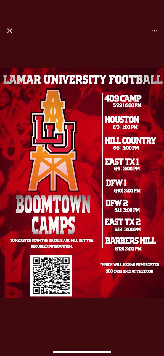 Rtrusclair55_'s tweet image. Thank you for the camp invite @coachcordova @LamarFootball @__PHSFootball