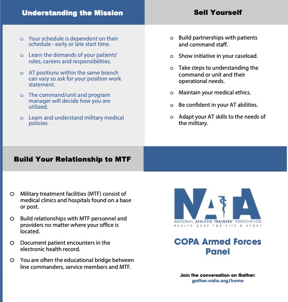 Looking to take your Athletic Training career to the next level? 💪 Here are some key tips for Athletic Trainers interested in applying for Armed Forces contract jobs!