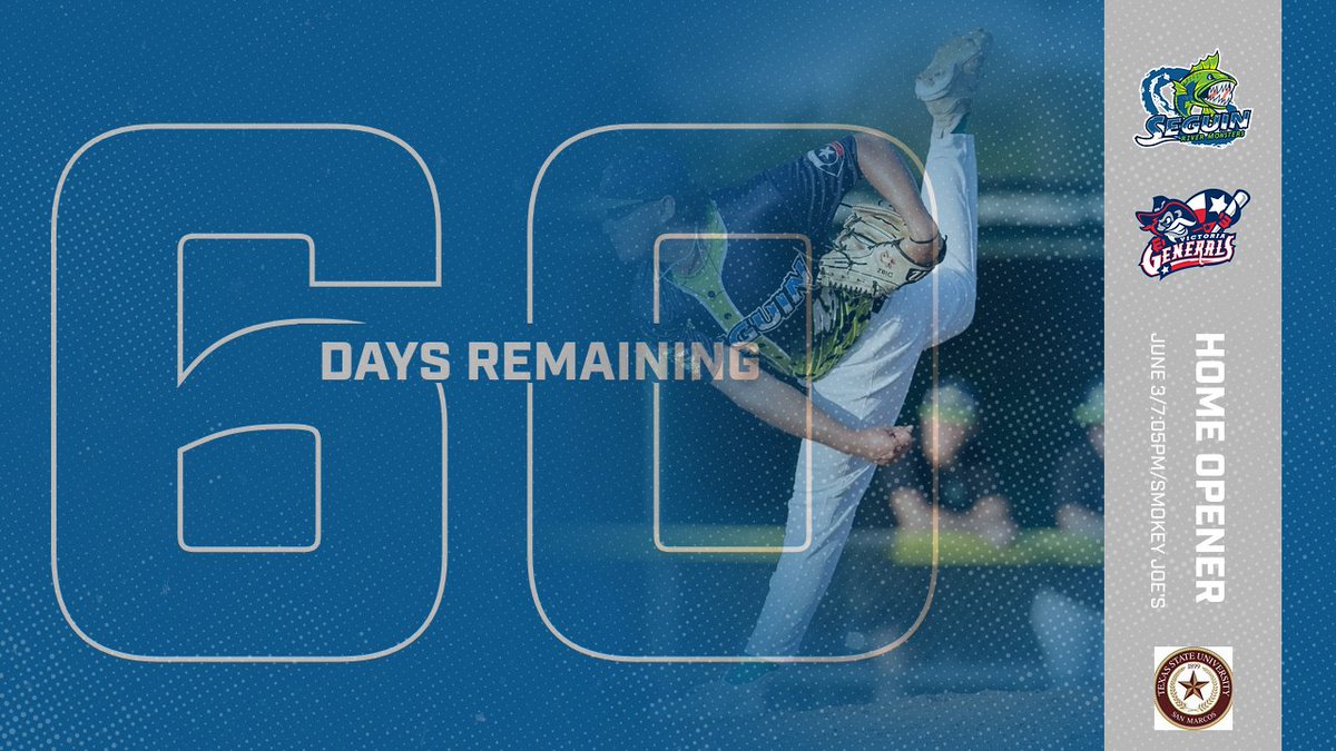 🚨⚾ 60 DAYS OUT! ⚾🚨

The countdown is ON—just 60 days until Opening Day at Smokey Joe Williams Field as we take on the Victoria Generals! 💥🔥

Mark your calendars, rally your crew, and get ready to FEAR THE MONSTER all summer long! 💙💚