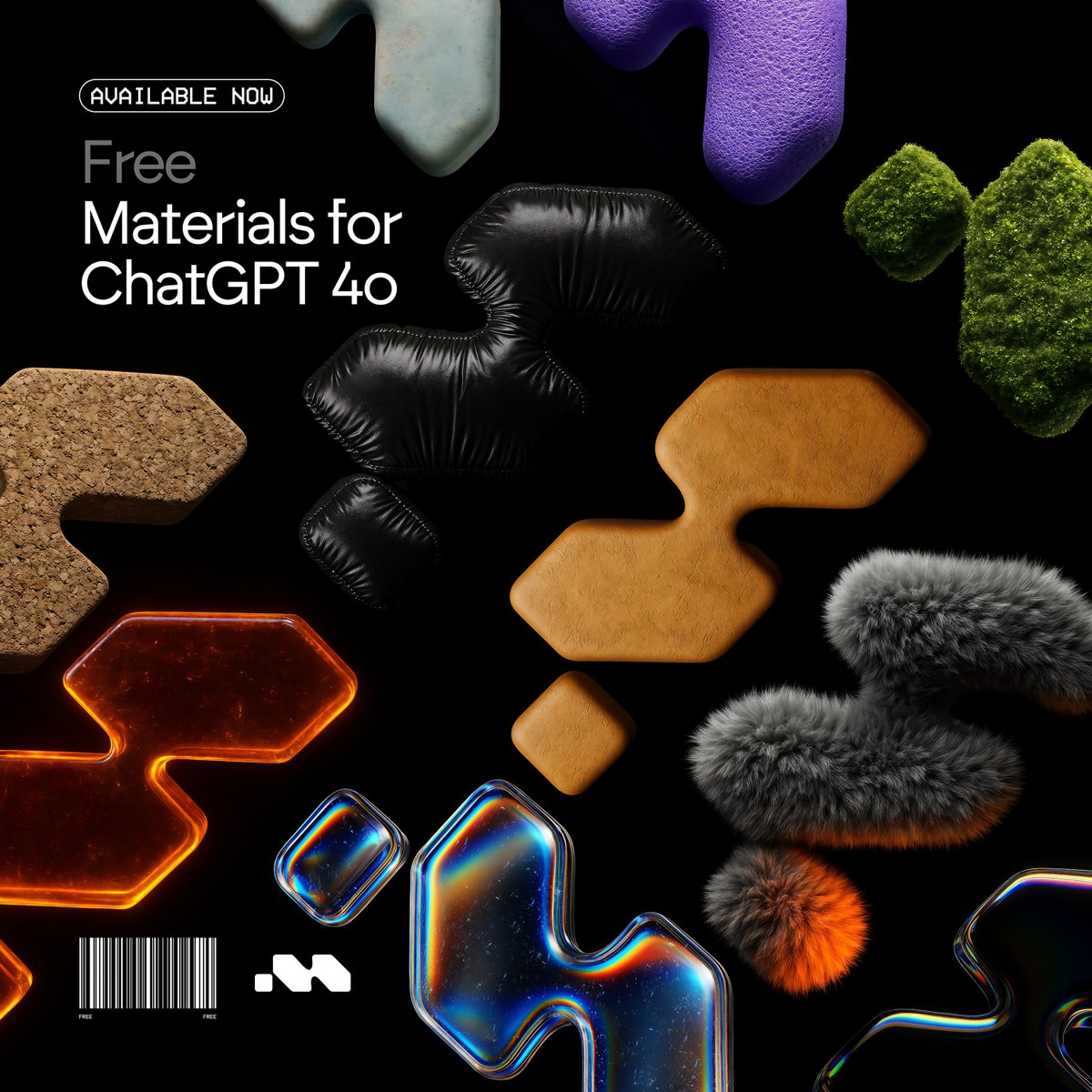 BrettFromDJ's tweet image. My materials pack for ChatGPT 4o is available now for free.

Transform your logo or icons into gorgeous 3D objects in seconds.

1. Follow me so I&apos;m able to DM you.

2. Reply &quot;FREE&quot; to receive a link in your DMs.