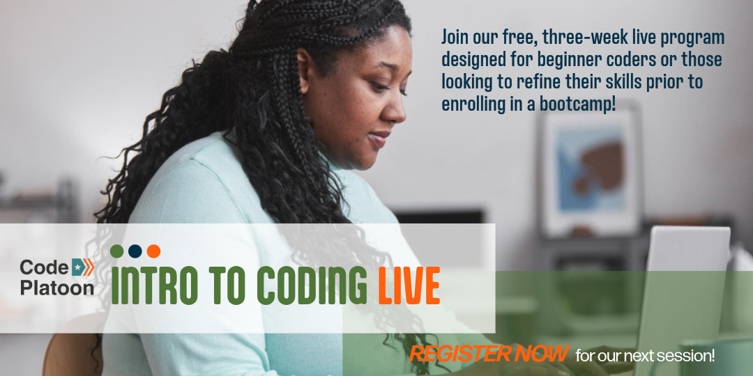 Ready to Start Coding? Join Our Free Intro to Coding LIVE Class!
Intro to Coding LIVE is a free, instructor-led course designed to help you learn the basics of Python programming in just three weeks.

hubs.li/Q03bk68b0