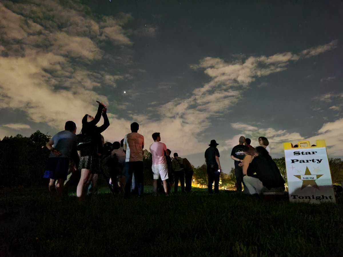 Due to an unfavorable weather forecast, the Exploring the Sky event for 4/5/2025 is cancelled. The next scheduled event is 5/3/2025. Check go.nps.gov/ROCRcalendar for other things happening this weekend. #RockCreekPark #FindYourPark Photo: People Stargazing - NPS / D. Brantley