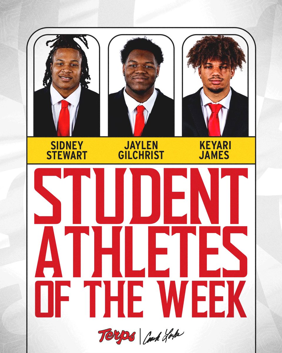 Michael Locksley (@coachlocks) on Twitter photo Congrats to our Student Athletes of the Week: <a href="/SidneyStewart33/">Sidney Stewart</a> <a href="/7_5ive/">Jaylen Gilchrist</a> <a href="/KeyariJames/">Keyari James</a> Congrats to our Student Athletes of the Week: <a href="/SidneyStewart33/">Sidney Stewart</a> <a href="/7_5ive/">Jaylen Gilchrist</a> <a href="/KeyariJames/">Keyari James</a>